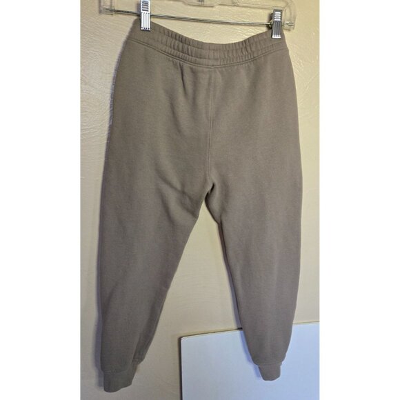 Youth Abercrombie And Fitch Khaki Fleece Sweatpants Size 9/10 - Picture 2 of 3